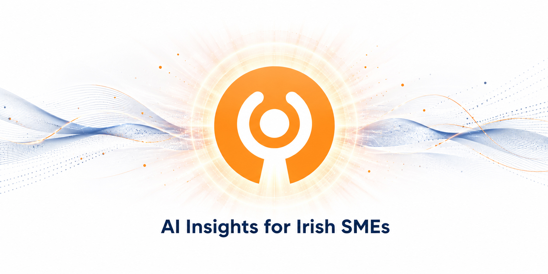 AI insights for Irish SMEs blog cover with the Bowsy icon symbolising clarity, direction and practical AI adoption for small businesses.